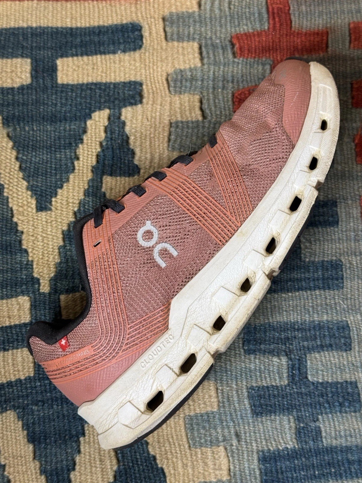 On Cloudgo ‘Mahogany Ivory’ Women’s Size 8 55.97908 Cloud Running Shoes