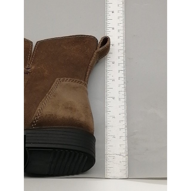 Ecco Boots Womens Touch 15 Brown EUR 38 Suede Ankle Bootie Shoes Stretch Pull On