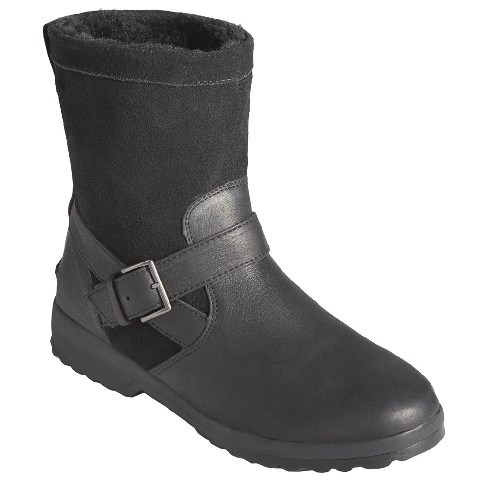 Sperry Maritime Step In Pull On Womens Black Casual Boots STS86685