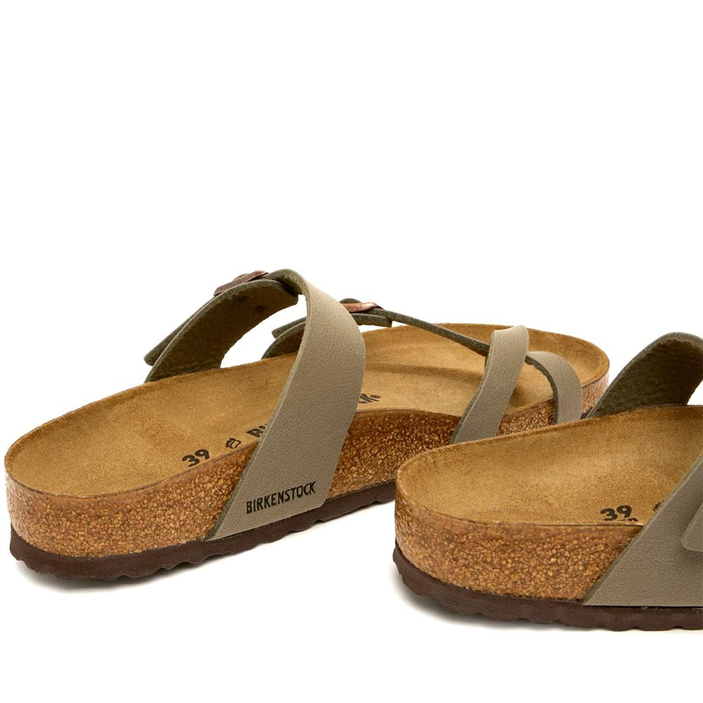 Birkenstock Mayari Thong Sandals Stone Birkibuc Leather Shoes EU 37-41 with Box