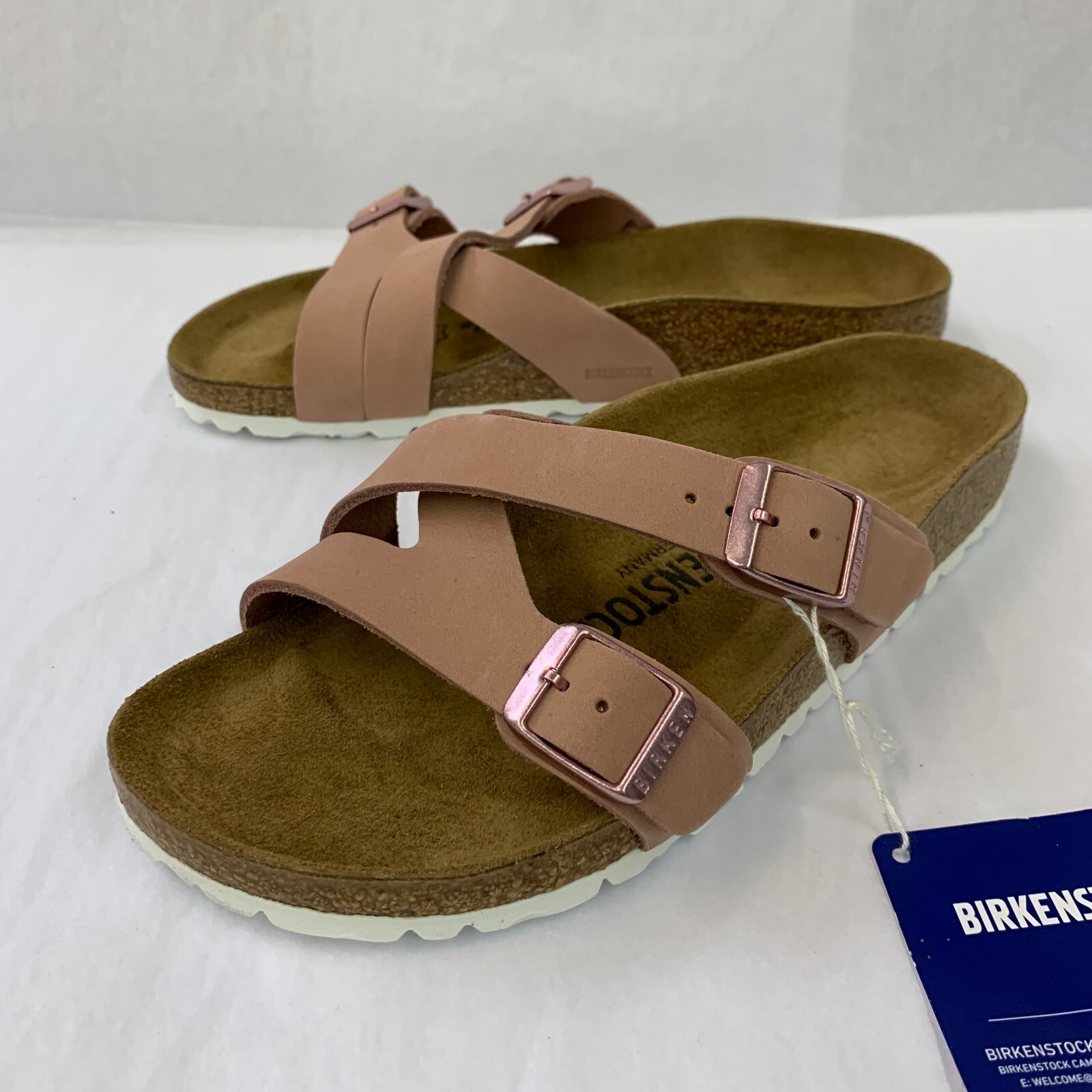 Birkenstock New w/o Box Yao Balance Old Rose Nubuck Leather Narrow Select Size