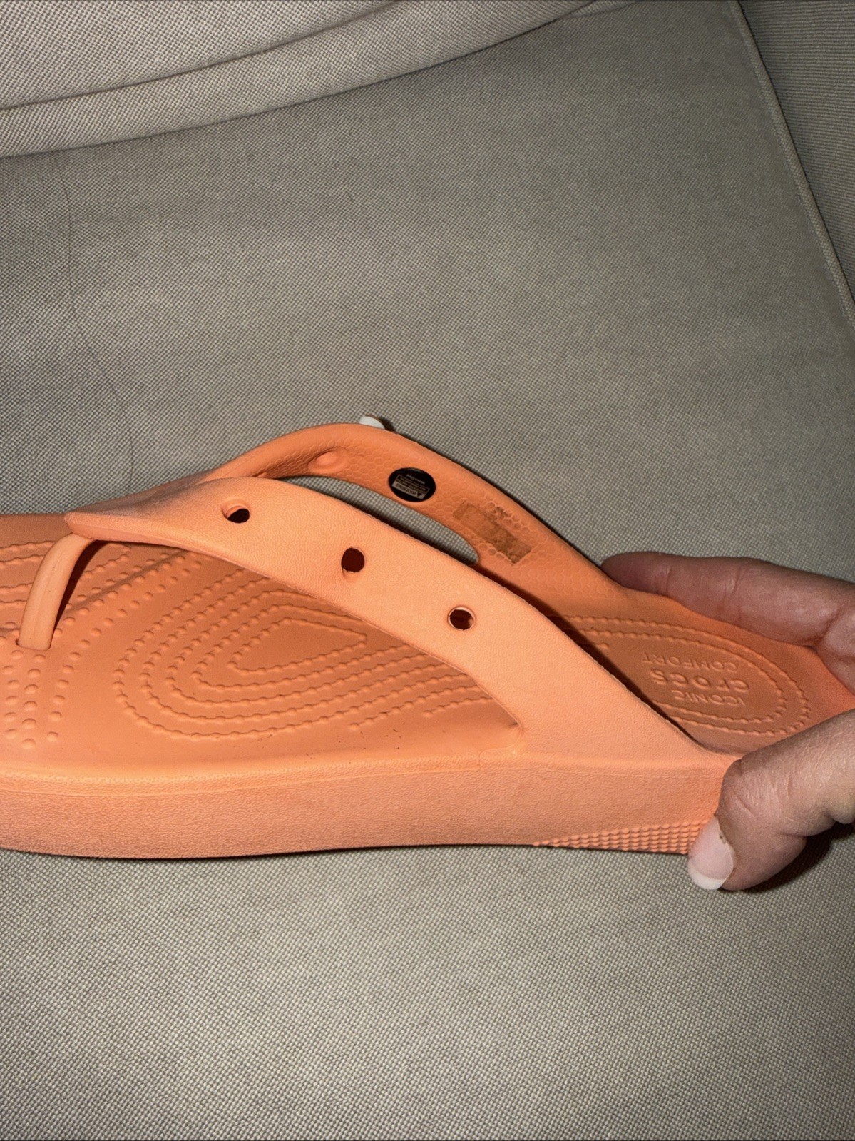 Crocs Women’s Classic Platform Flip Papaya Women’s Size 8