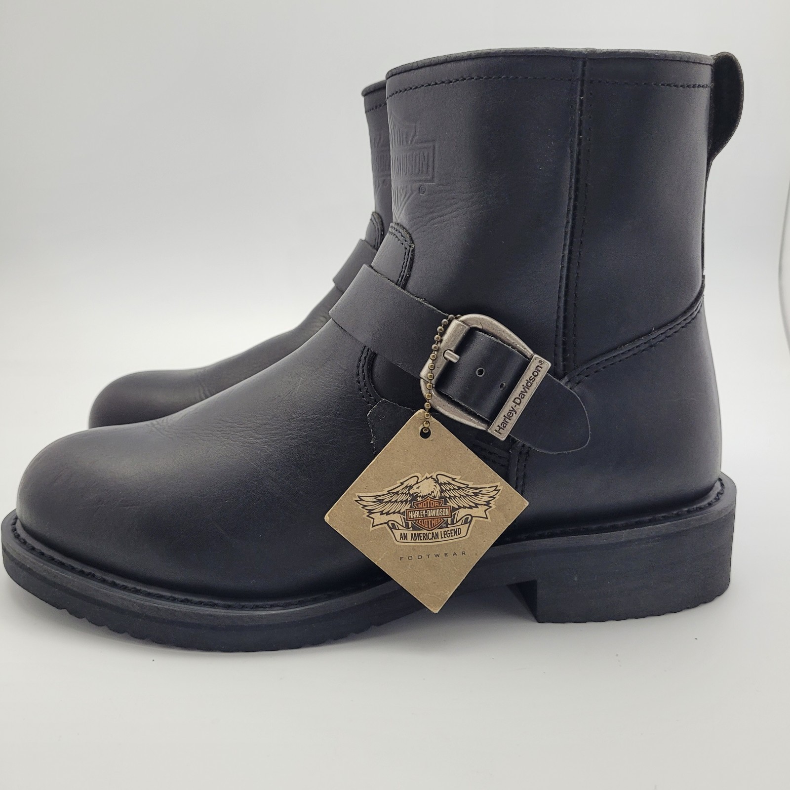 Harley Davidson Ankle Moto Boots Vintage Engineer Style 88429 Womens 10
