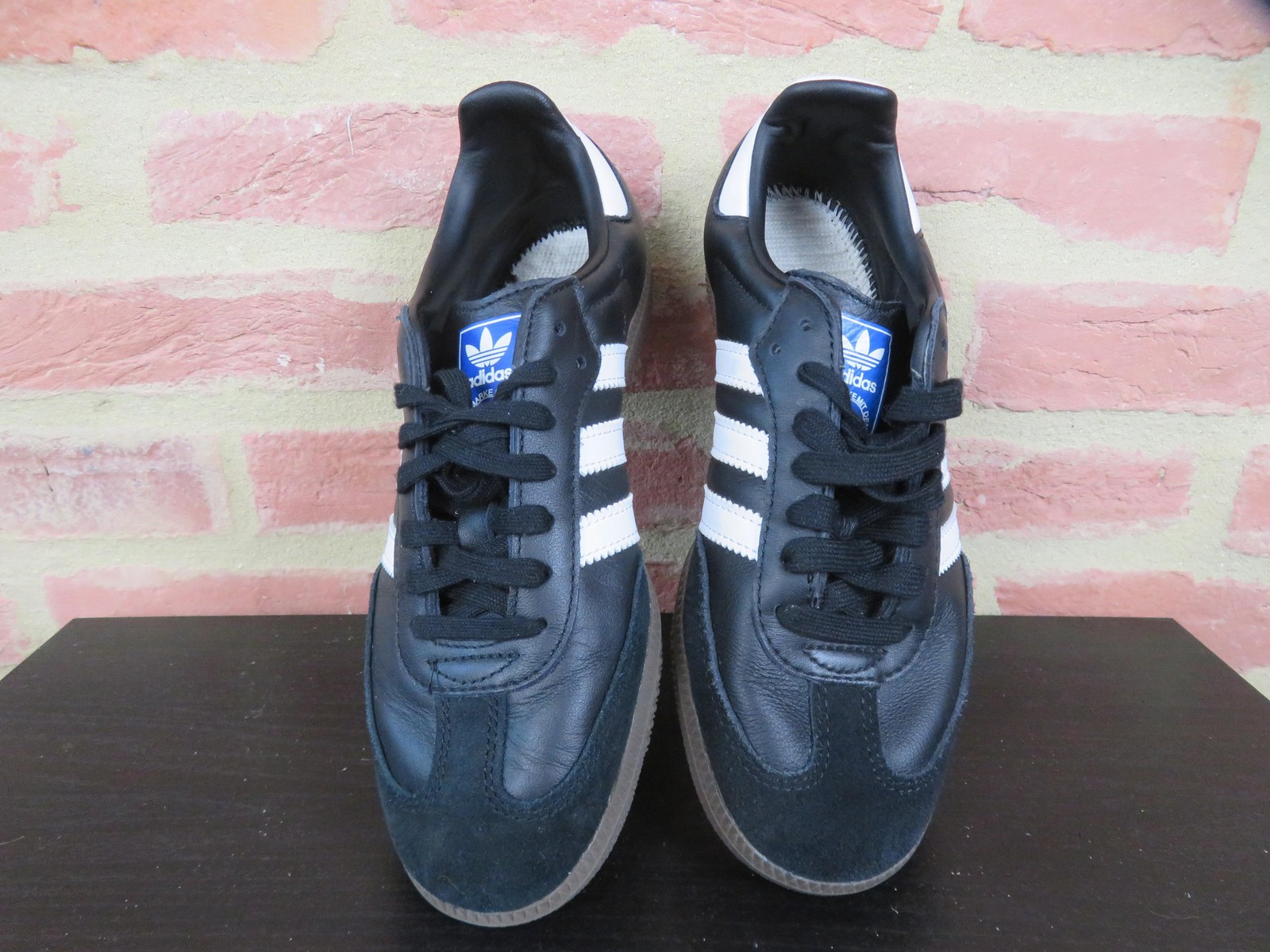 Adidas Samba Shoes Womens 6 Mens 5 Black White Soccer Athletic Leather Low