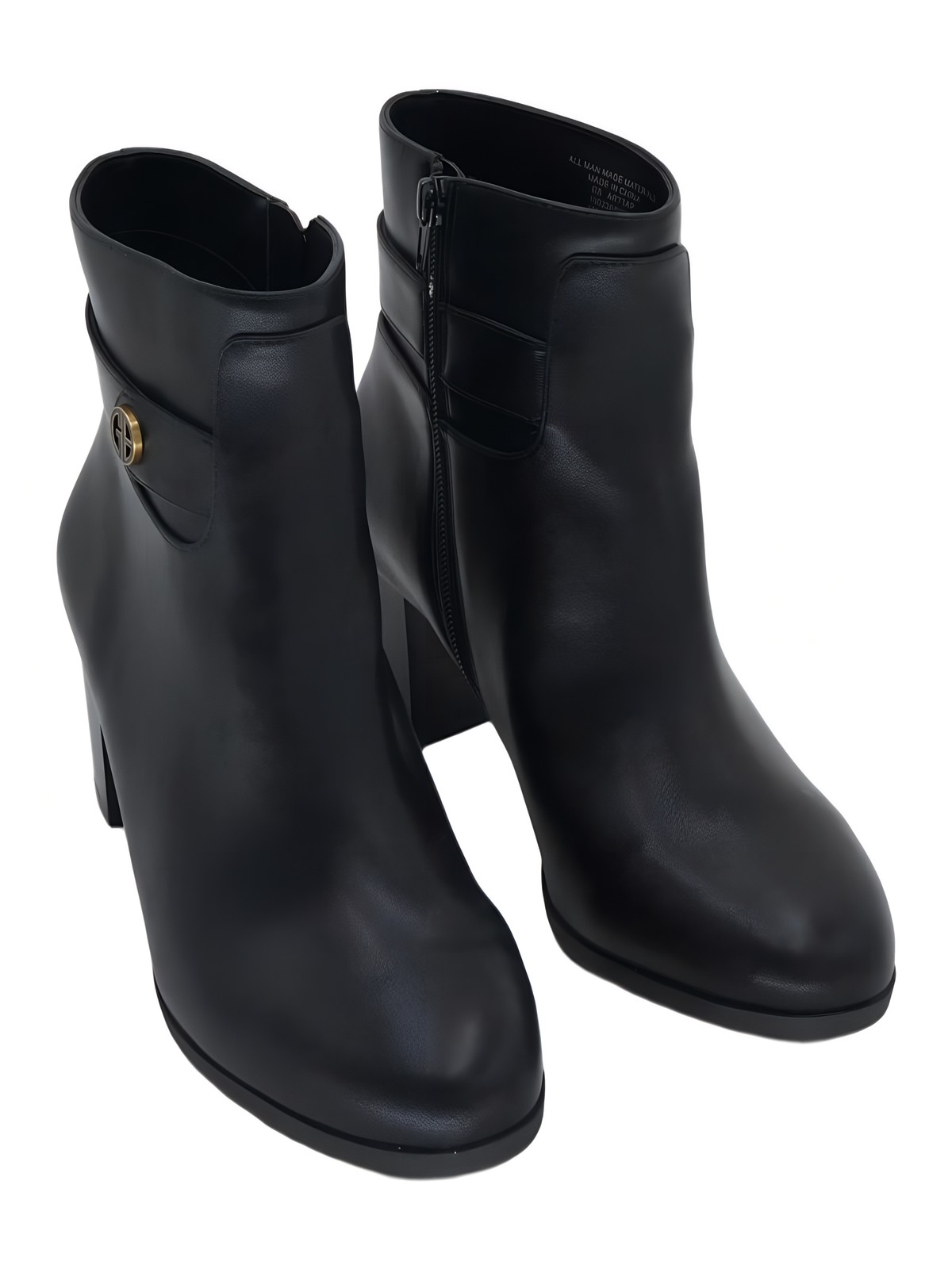 Giani Bernini Artta Round Toe Ankle Bootie 2.75in Heel Black Size 8M