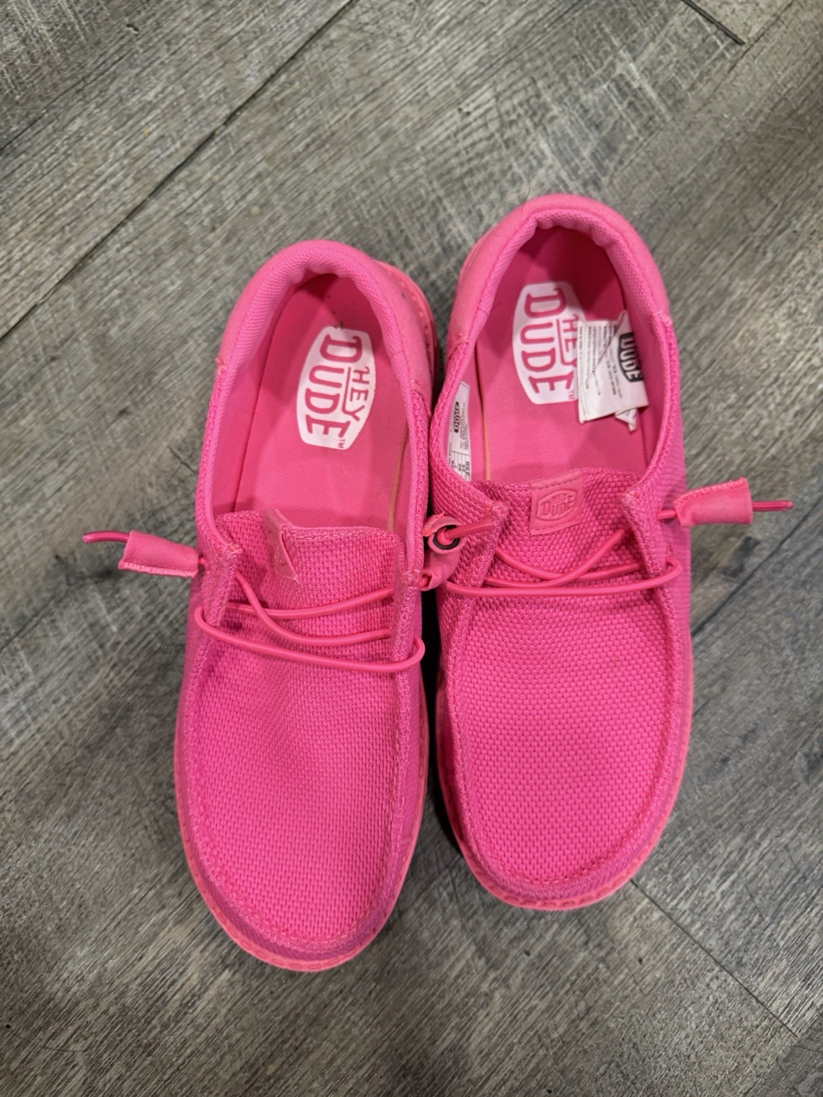 Hey Dude Wendy Funk Mono Electric Pink Women’s Size 9 Slip On Shoes