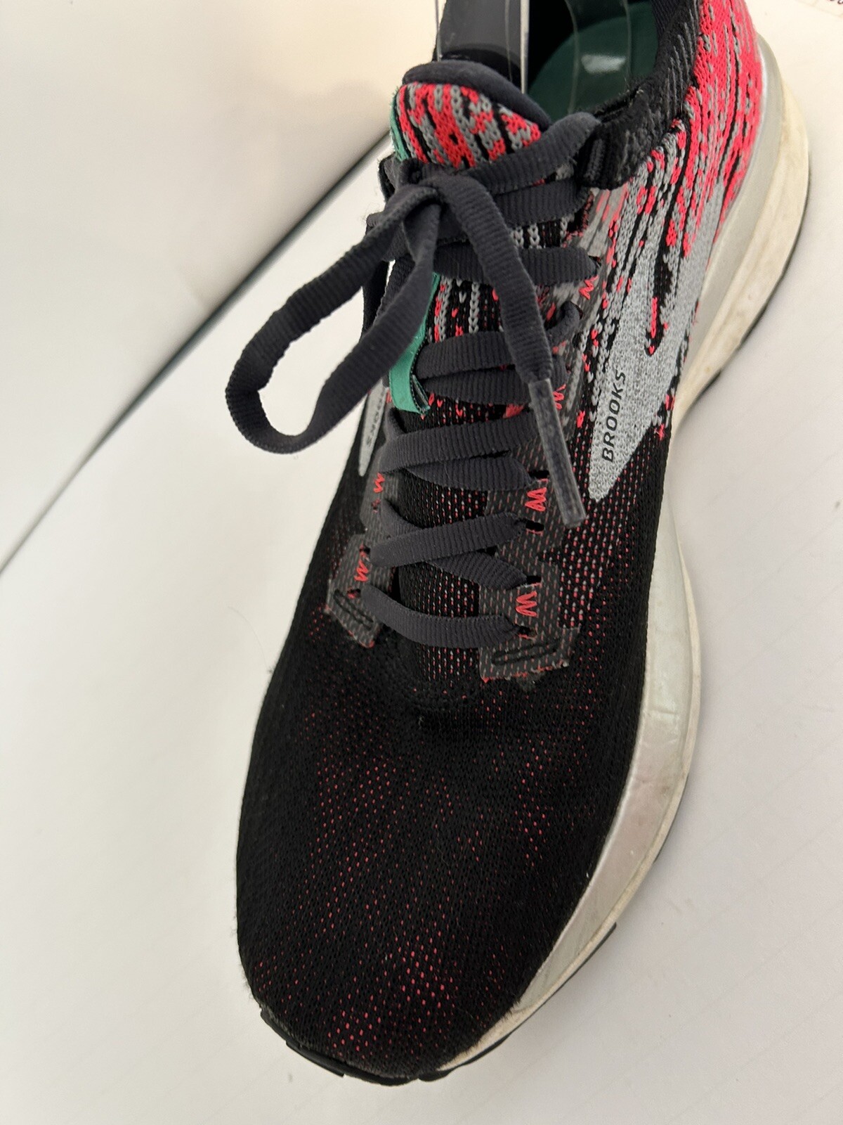 Brooks Ricochet -Womens 10 Black/Pink 1202821B678 DNA AMP Sneaker Trainer Runner