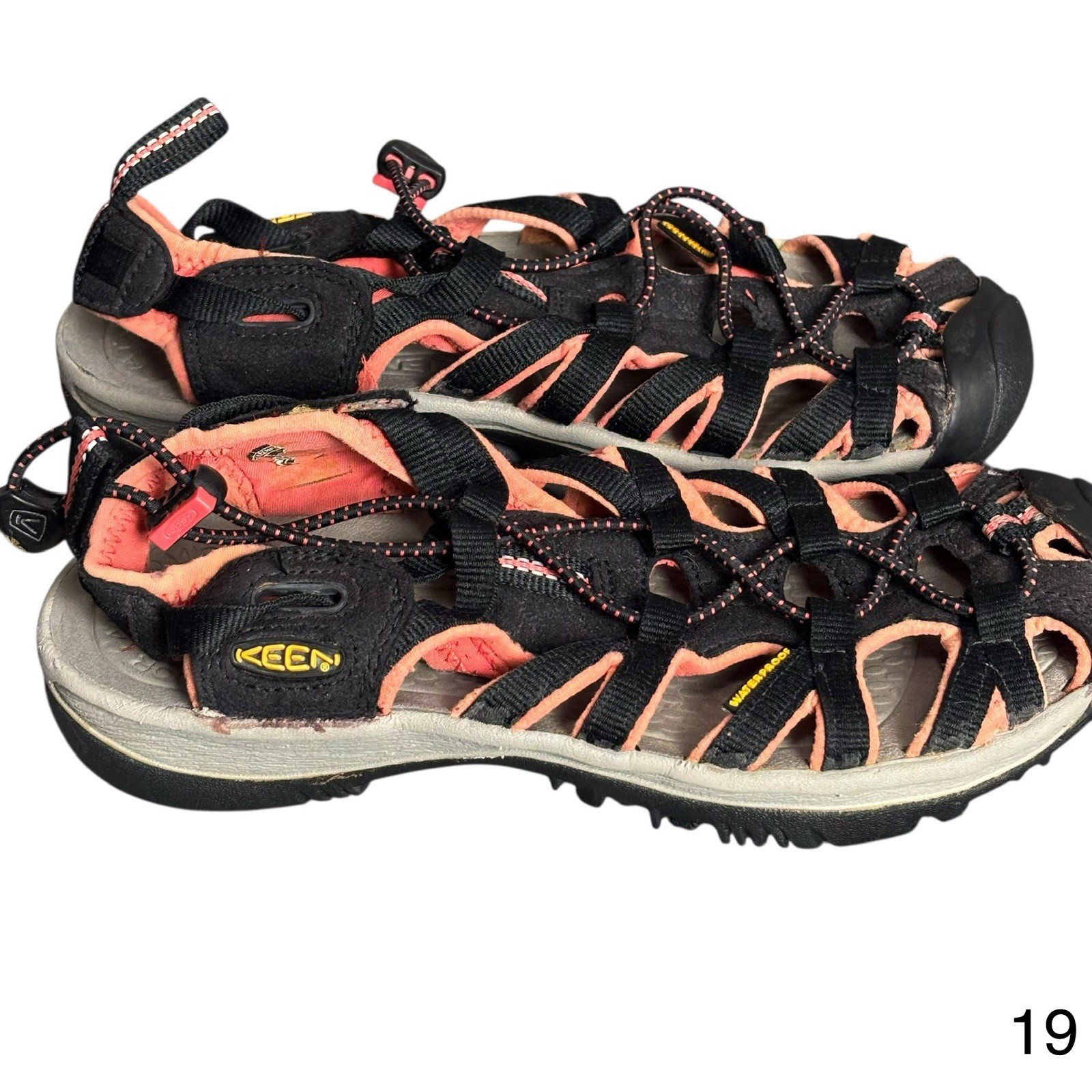 keen water outdoor beach pool lake sandals black strap women size 8