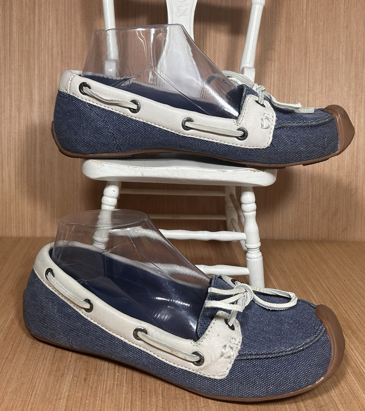 Keen Catalina Ensign Blue Canvas 1 Eye Boat Shoe Women’s Size 8