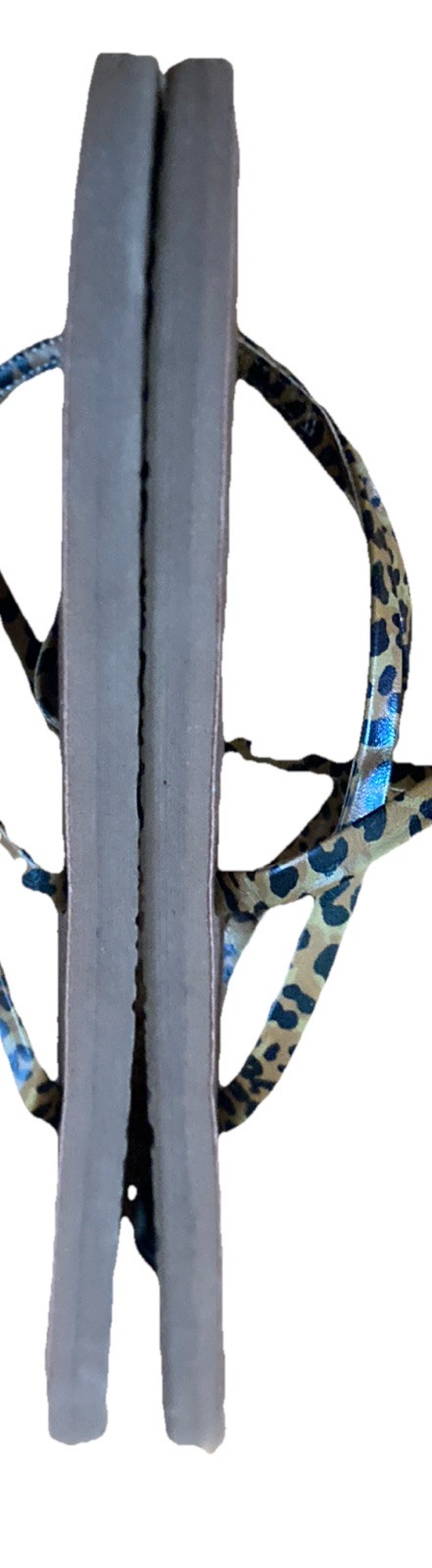 Volcom Leopard Printed Straps Slippers Sandals Flip Flops US Size 8 *See Descr*