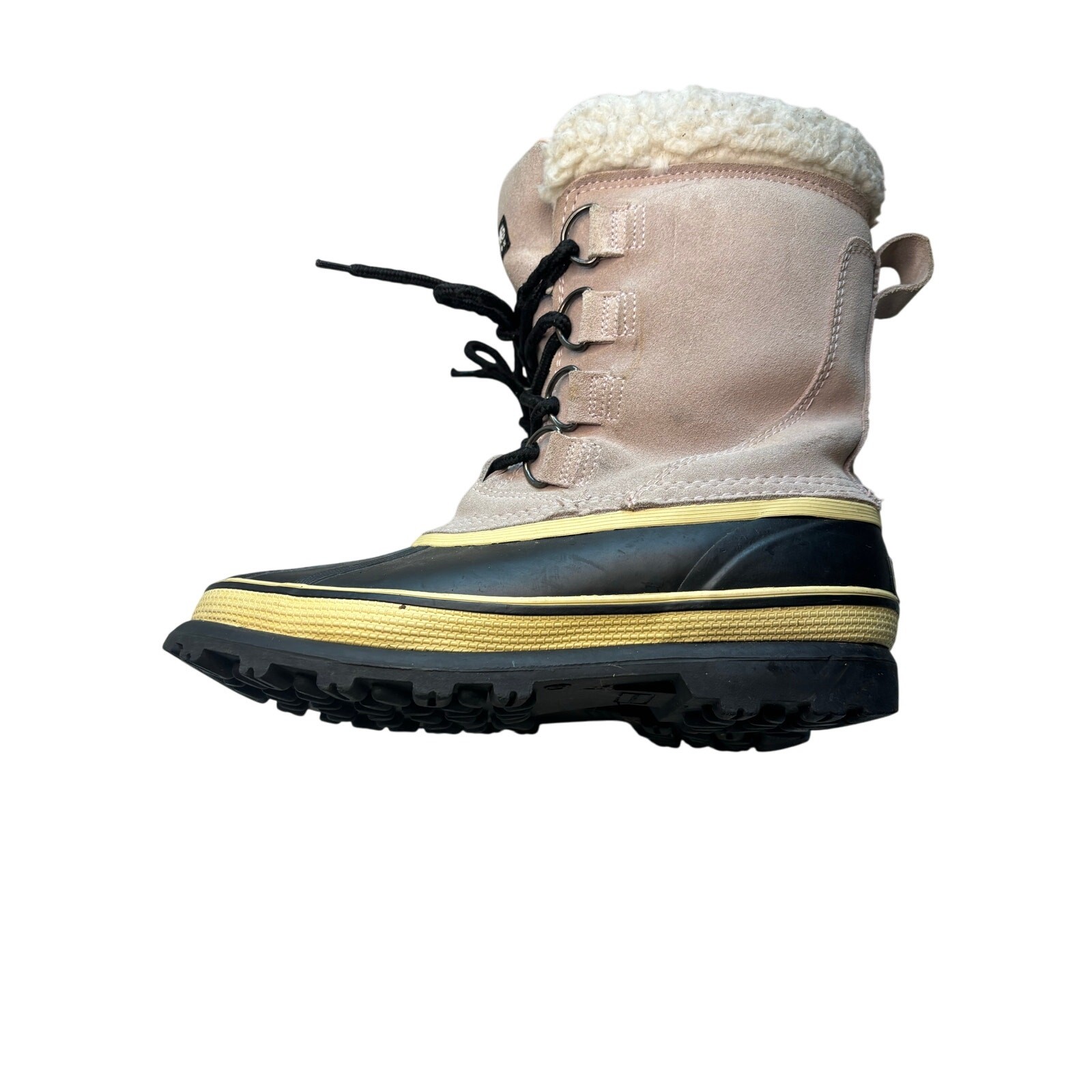 Ozark Trail Womens Suede Winter Boots Pink Black Size 9 Thinsulate