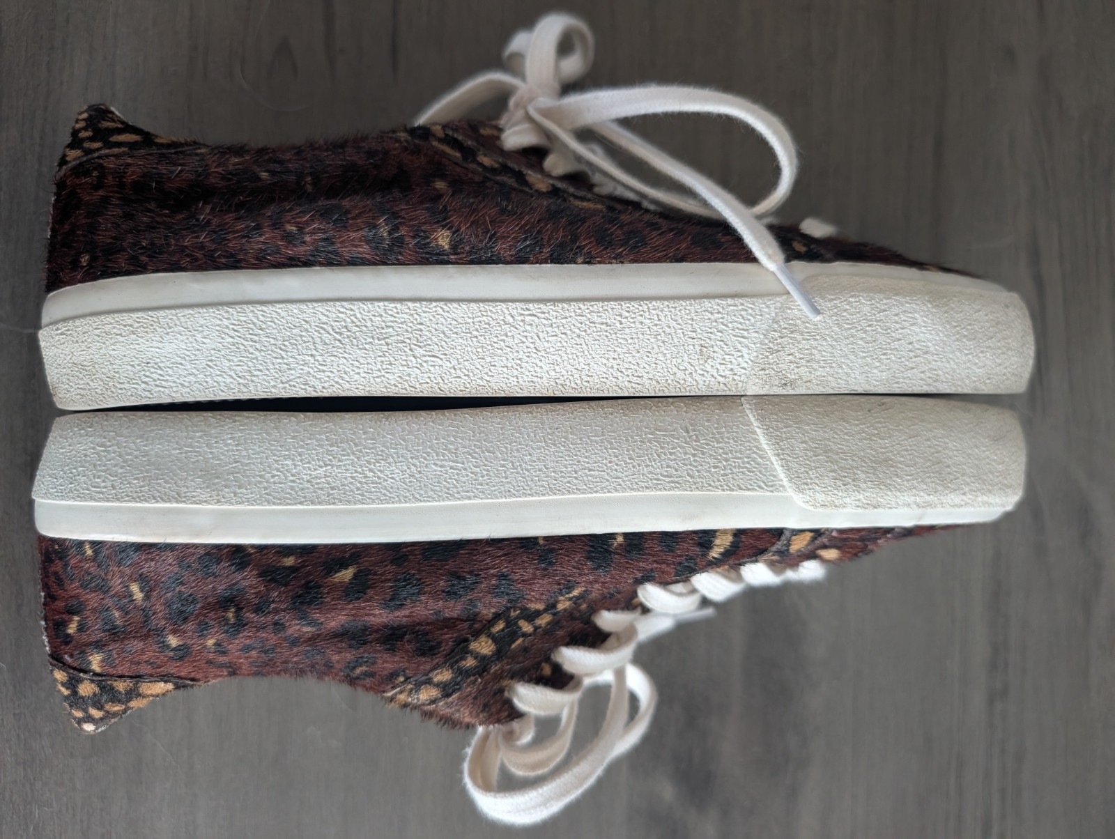 Madewell Sidewalk Shoes Women’s 7.5 Leopard Print Calf Hair Sneakers