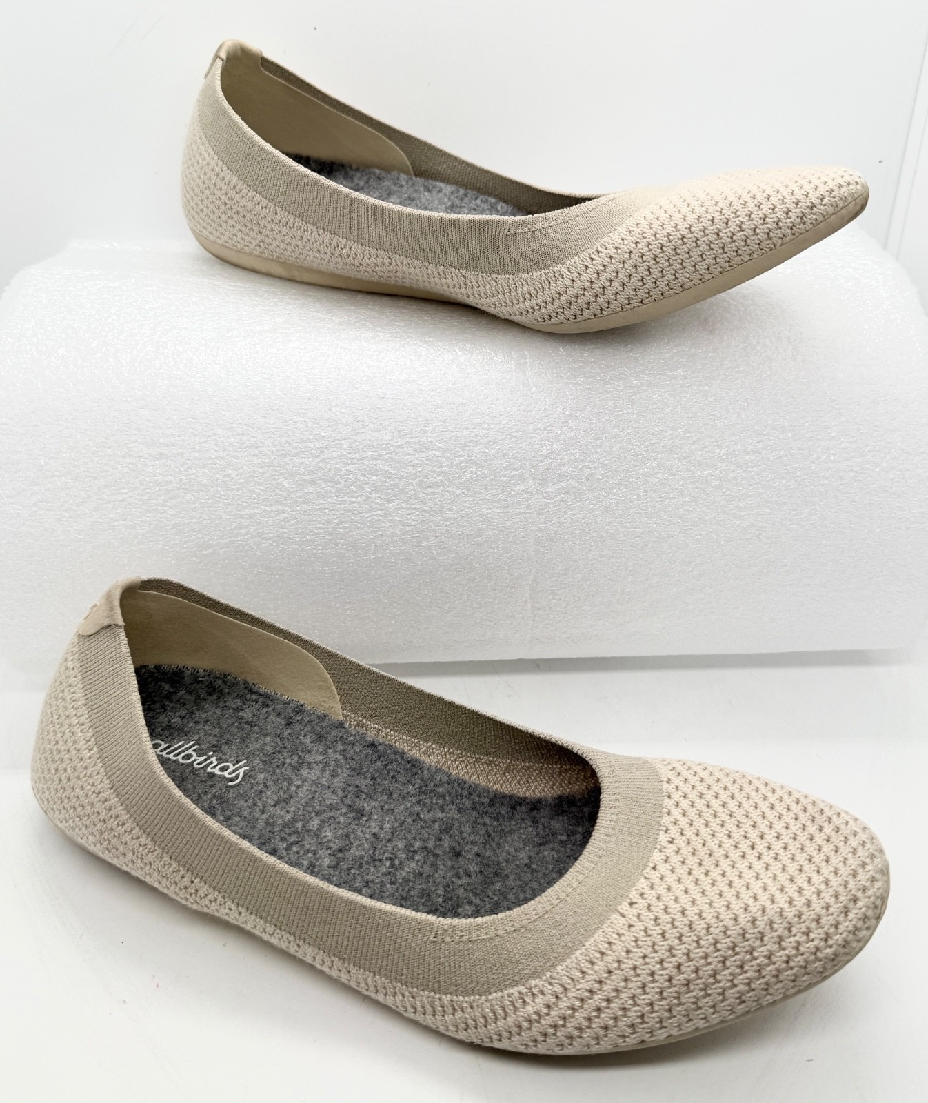 Allbirds Tree Breezers Ballet Flats Size US 7 Beige/Cream Eco-Friendly