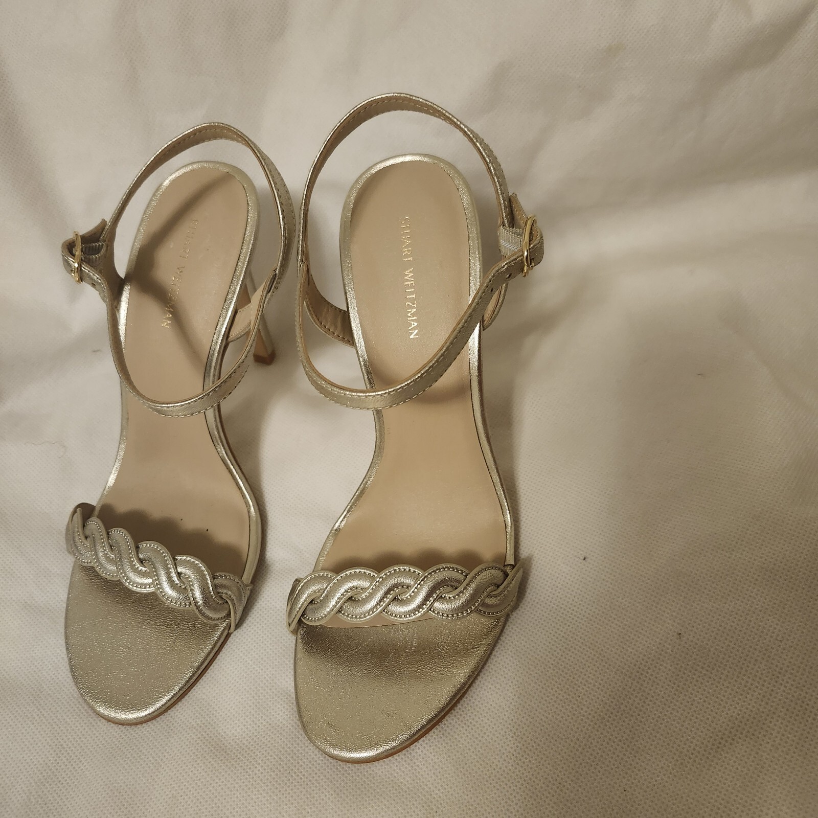 Stuart Weitzman Dancer Twistie 100 Leather Sandal Women’s Size 9B New