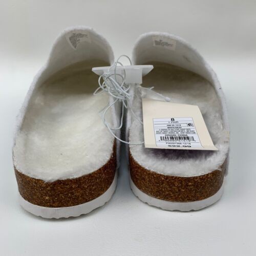 Stars Above Dezo Womans White Indoor/Outdoor Slippers Clogs NWT Sz 6