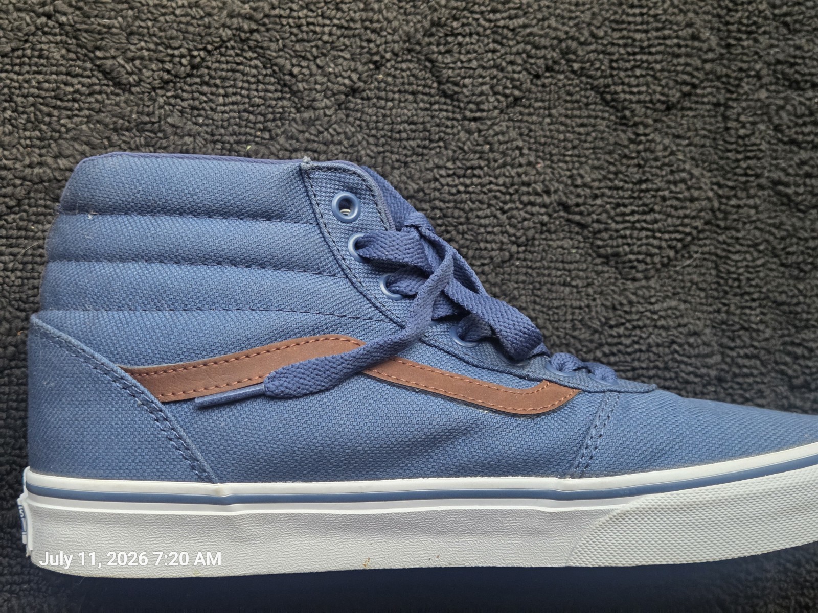 Vans Navy Denim Ward Elevated Dress Blue men 8, women 9.5