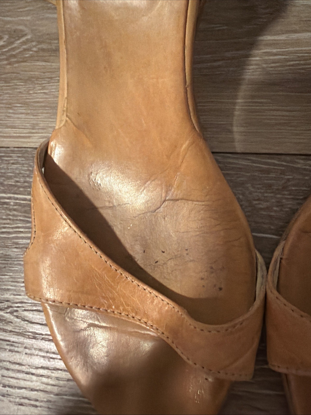 Vintage Tentazione Sandals 1996 Size 39 Beige Leather