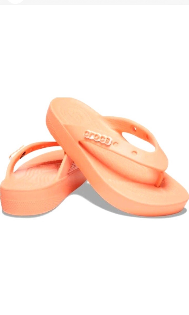 Crocs Women’s Classic Platform Flip Papaya Women’s Size 8