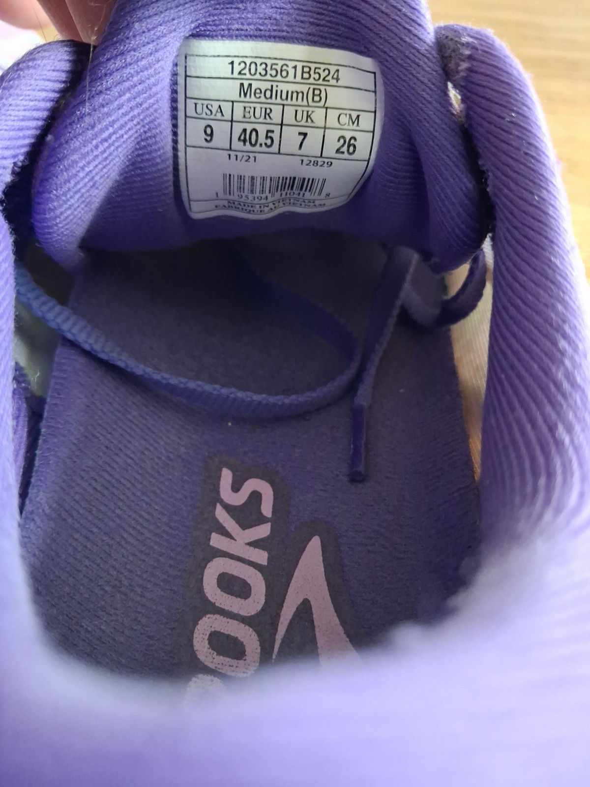 Brooks Ghost 14 Unity Together Run Walk Train Purple 1203561B524 Womens Sz 9