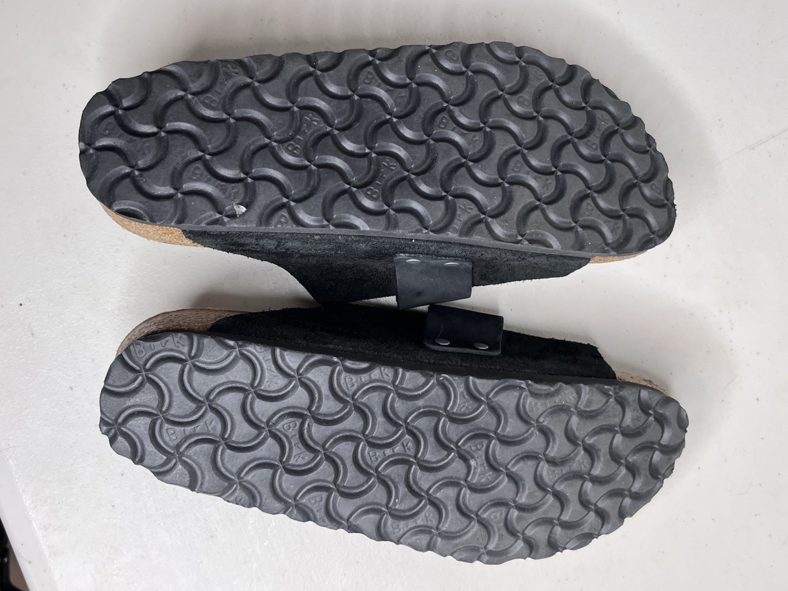 Birkenstock Kyoto Nubuck-Suede Leather Slide-On Sandals Sz 38