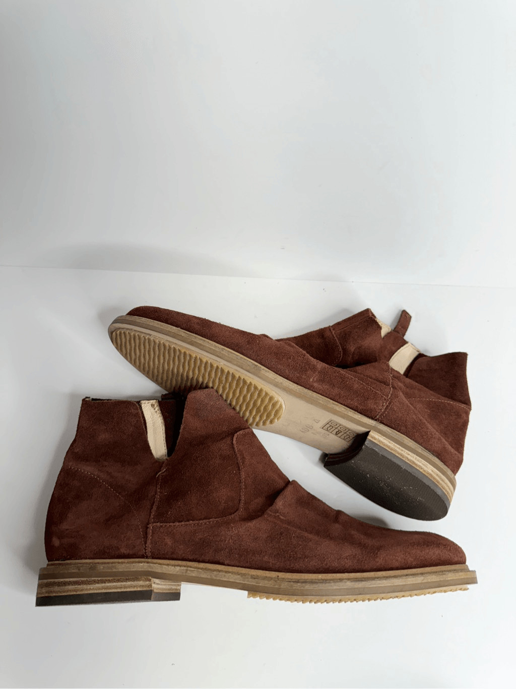 Kelsi Dagger Boots Size 10 Women’s Suede Upper Ruched Coffee Bean Brown Booties
