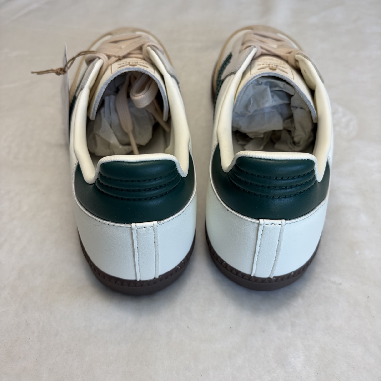 Adidas Samba OG Off White Collegiate Green Womens jr8843 – Size 10.5