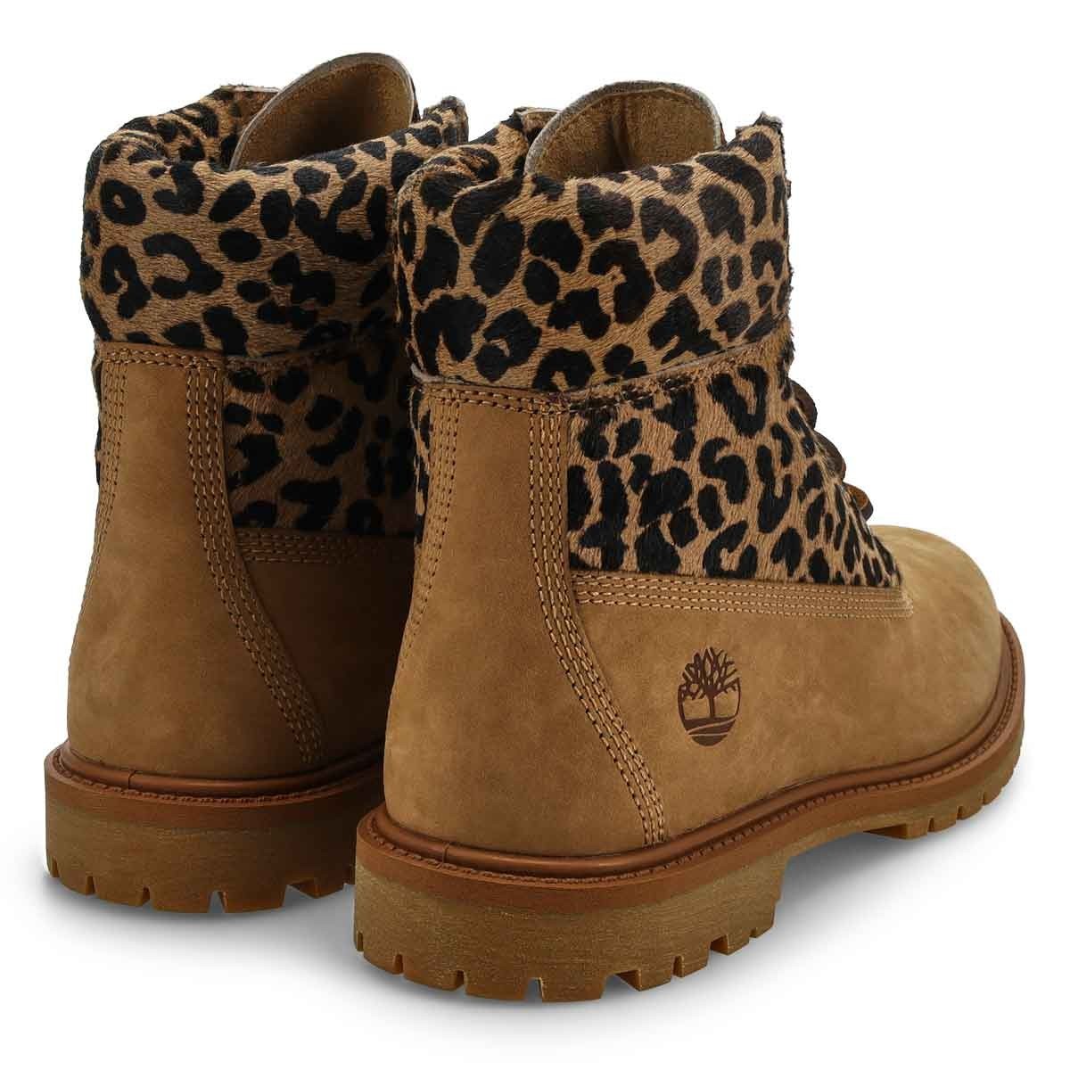 [TARIFF-FREE] Timberland Premium 6 Inch Boot Leopard Wmns Multiple Sizes Beige