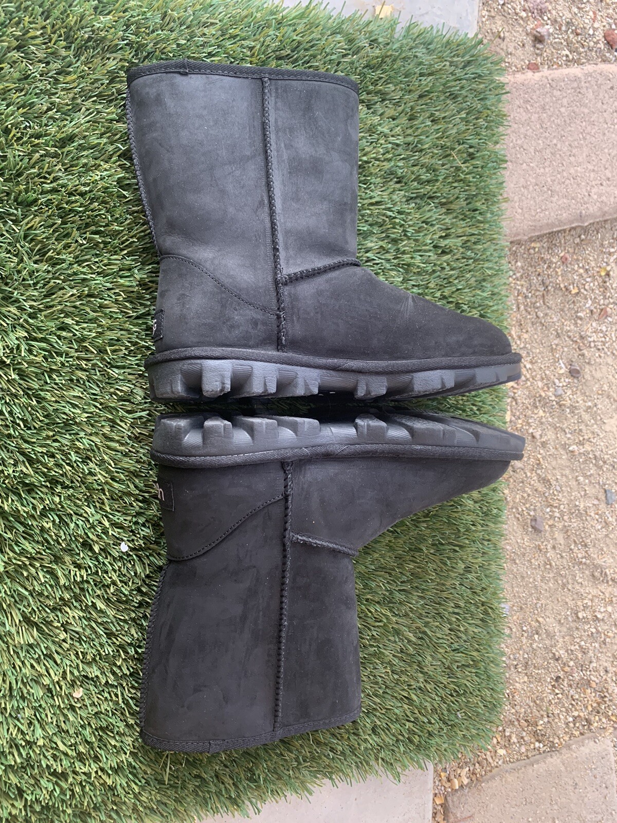 Women’s UGG Essential Short UGGpure Wool Lined Boots Sz 7