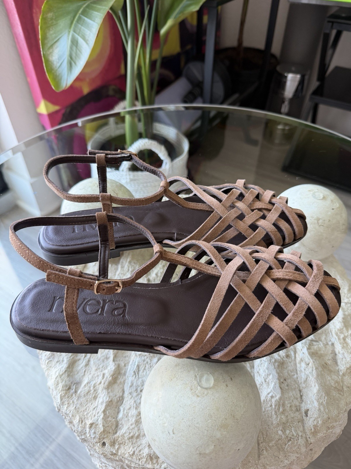 Rivera Spain Lareth Camel Jelly Sandal Women’s Size EU 39
