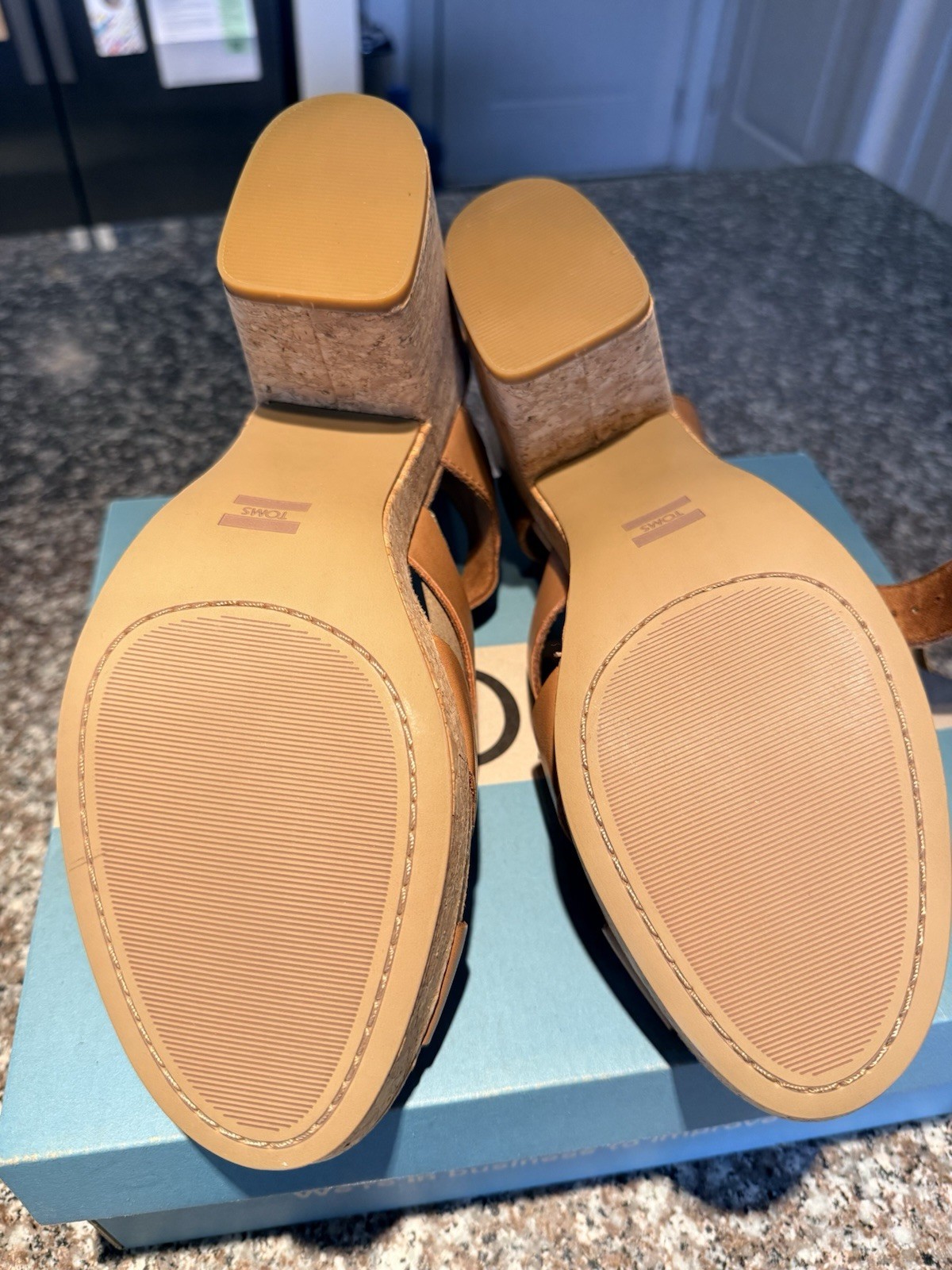 toms cork sandals Size 12
