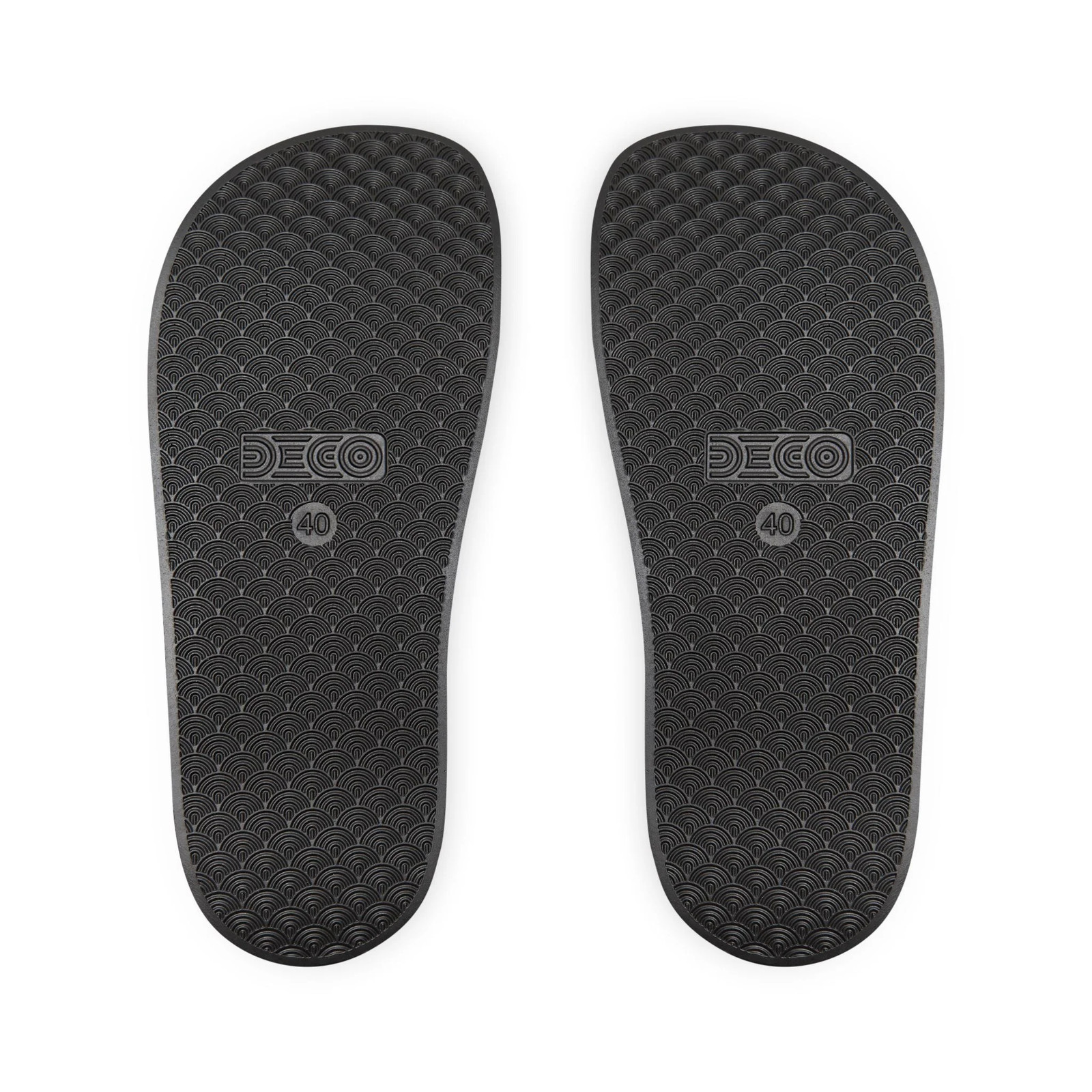 Out of Office Blue Toile Slide Sandals (Removable Strap)