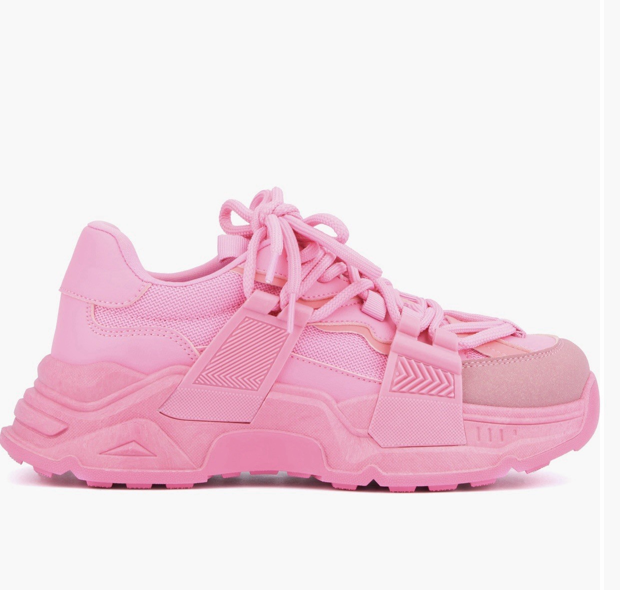 OLIVIA MILLER PINK SNEAKERS SIZE 8 7.5 SPORTS WOMEN SHOES HIGH DESIGNER GIRLS