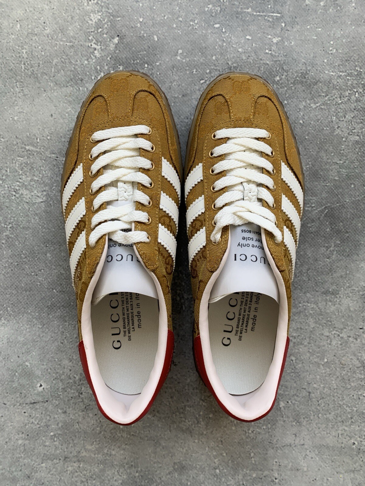 ADIDAS x GUCCI GAZELLE MONOGRAM WOMEN’S SHOES SIZE US 7 UK 5 1/2 EU 38 2/3
