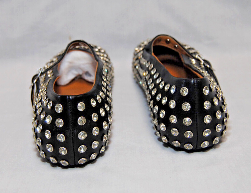 Divanne Womens Rhinestone Ballet Flats Mary Jane Shoes with Buckle Strap T2356