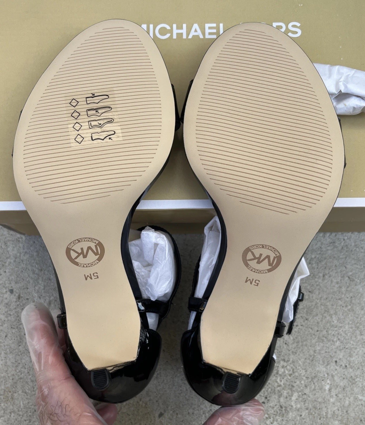 Michael Kors Sandal Pump Heels Size 5 M Special Occasion Simone Mid Heels