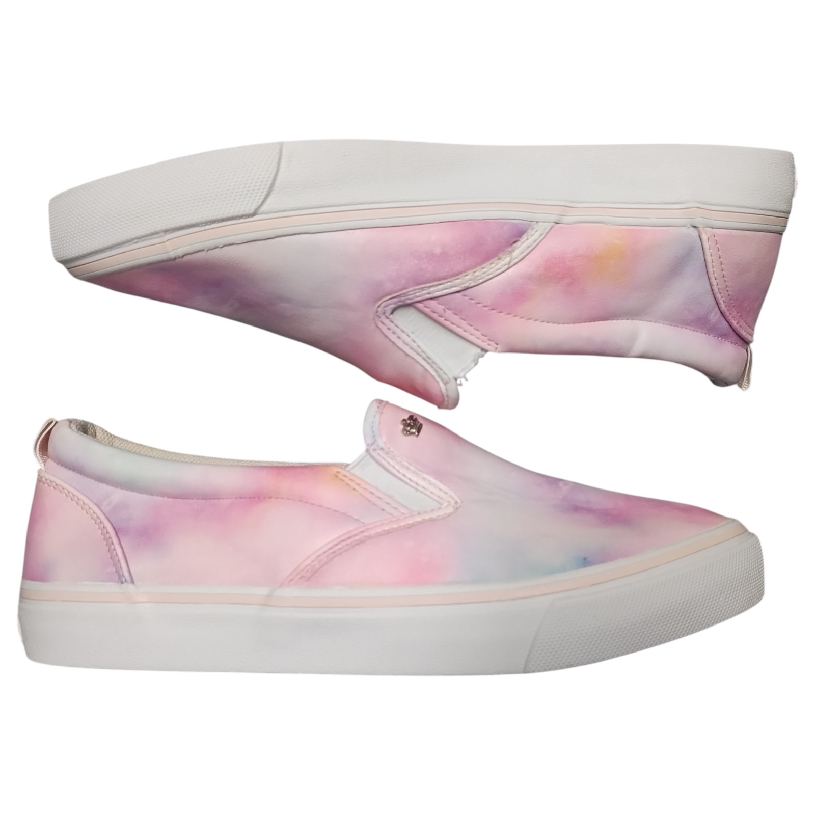 Juicy Couture Charmed Casual Sneakers Womens US 8M Multi Tie Dye Comfort Slip-On