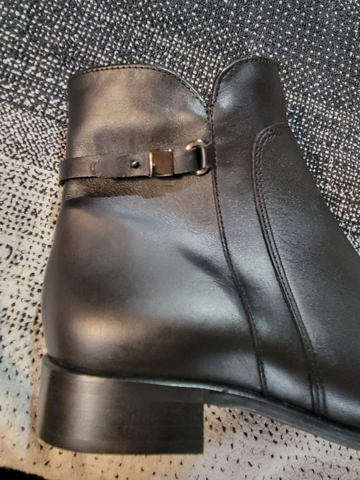 NWOB Black Waterproof Italian Leather Fashion Ankle Boot By La Canadienne sz 8