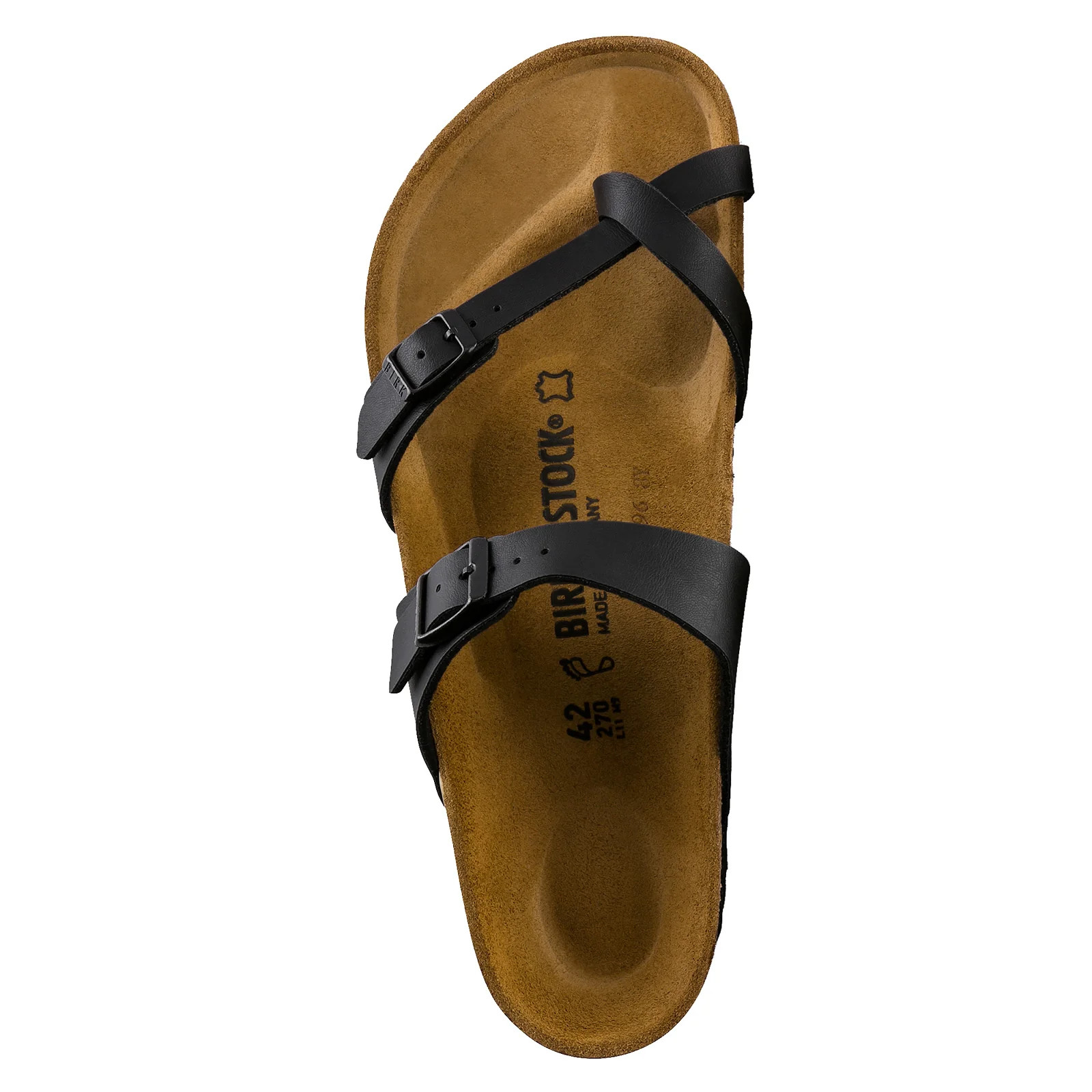 Birkenstock Mayari Birko-Flor Black Sandals Wide Size Women’s Shoes New w/ Box