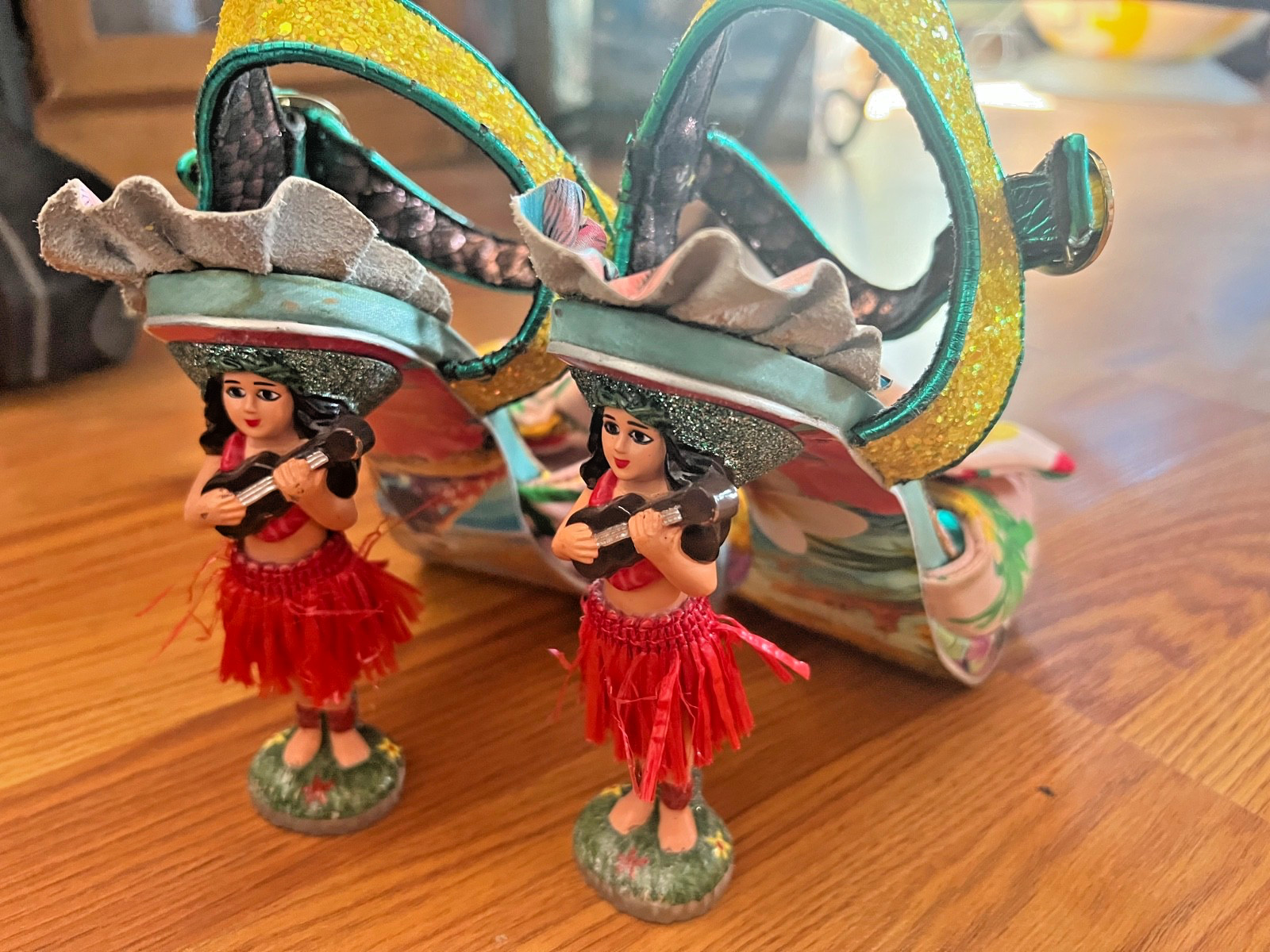 Irregular Choice EU37 Hula Girl, Hono Lulu Red Hula Skirt Aloha Hula Collection