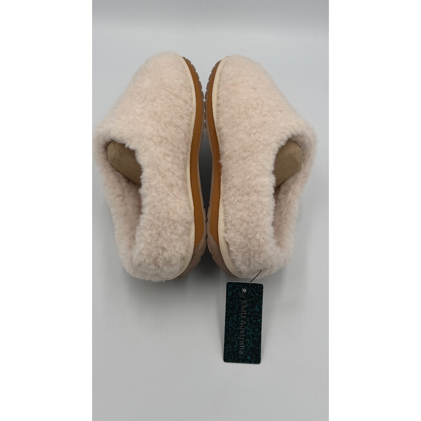 EMU Australia Joy Teddy Slippers Womens 7 Merino Wool Fleece Mules NWT