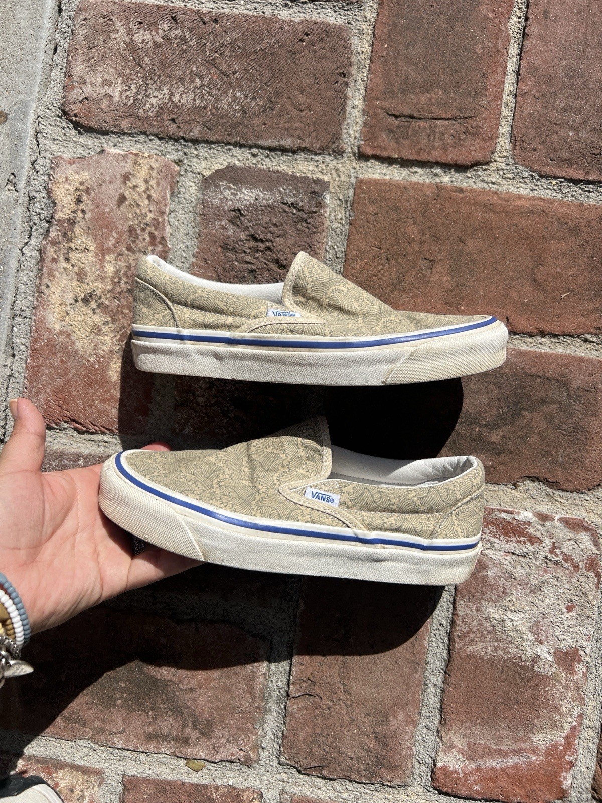 RARE Vans Anaheim Factory Slip On 98 DX Shoes OG Waves Cali Surf Men 5 Women 6.5