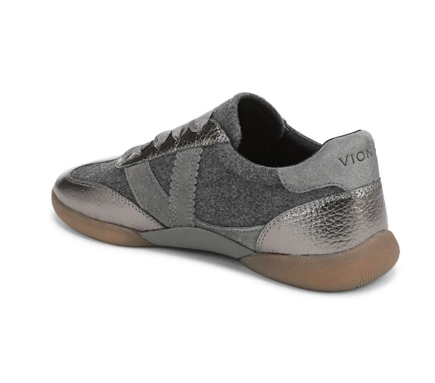 Vionic’s Arabelle Ballet Sneaker, Dark Grey Wool Flannel