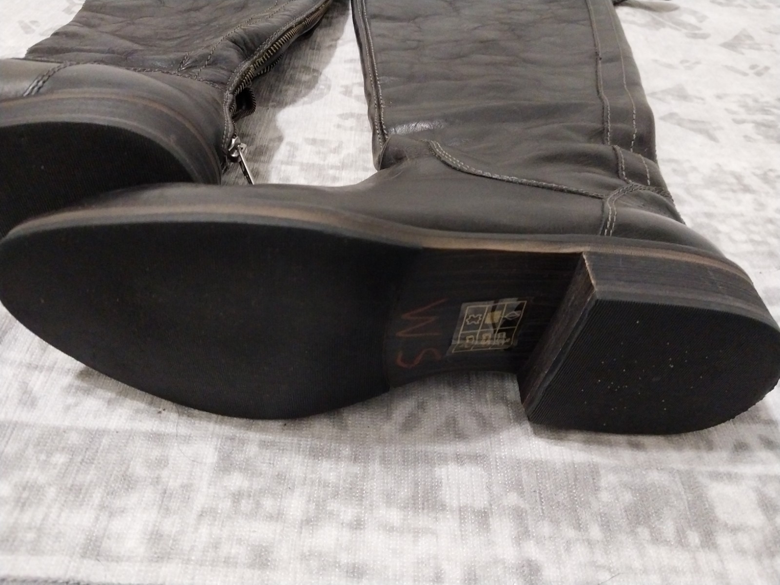 Harley-Davidson Women’s Size 7.5 Monique 19.5-Inch Tall Black Boots D83666