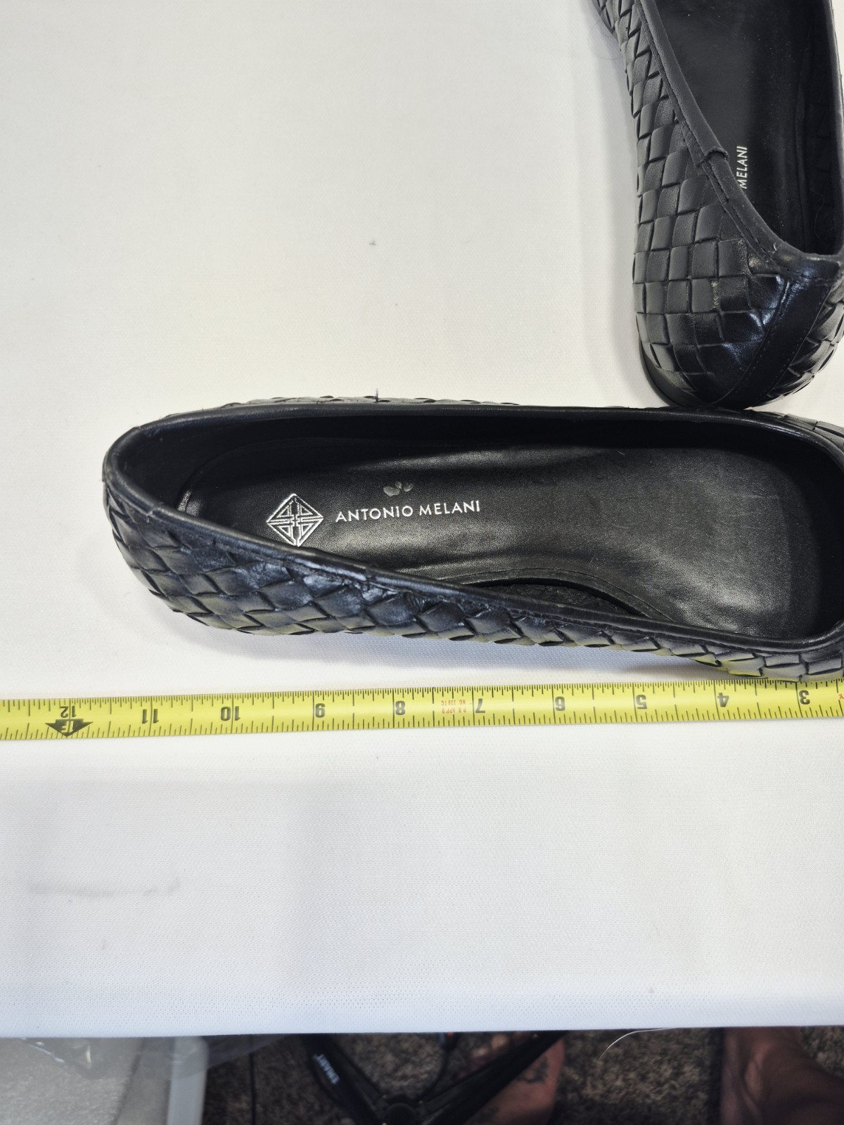 Antonio Melani Deacon W/ 8.5M Braided Leather Flats Slip-On Comfort Shoes NWT