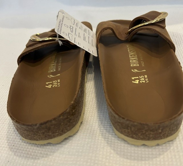 Birkenstock Madrid Big Buckle – Size 41 – Cognac
