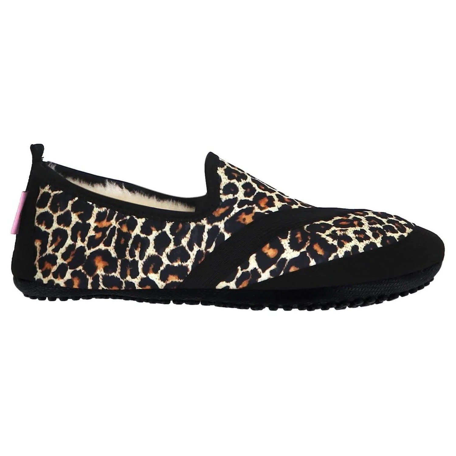 FITKICKS Active Lifestyle Slippers Indoor/Outdoor for Women – Cheetah – Medium