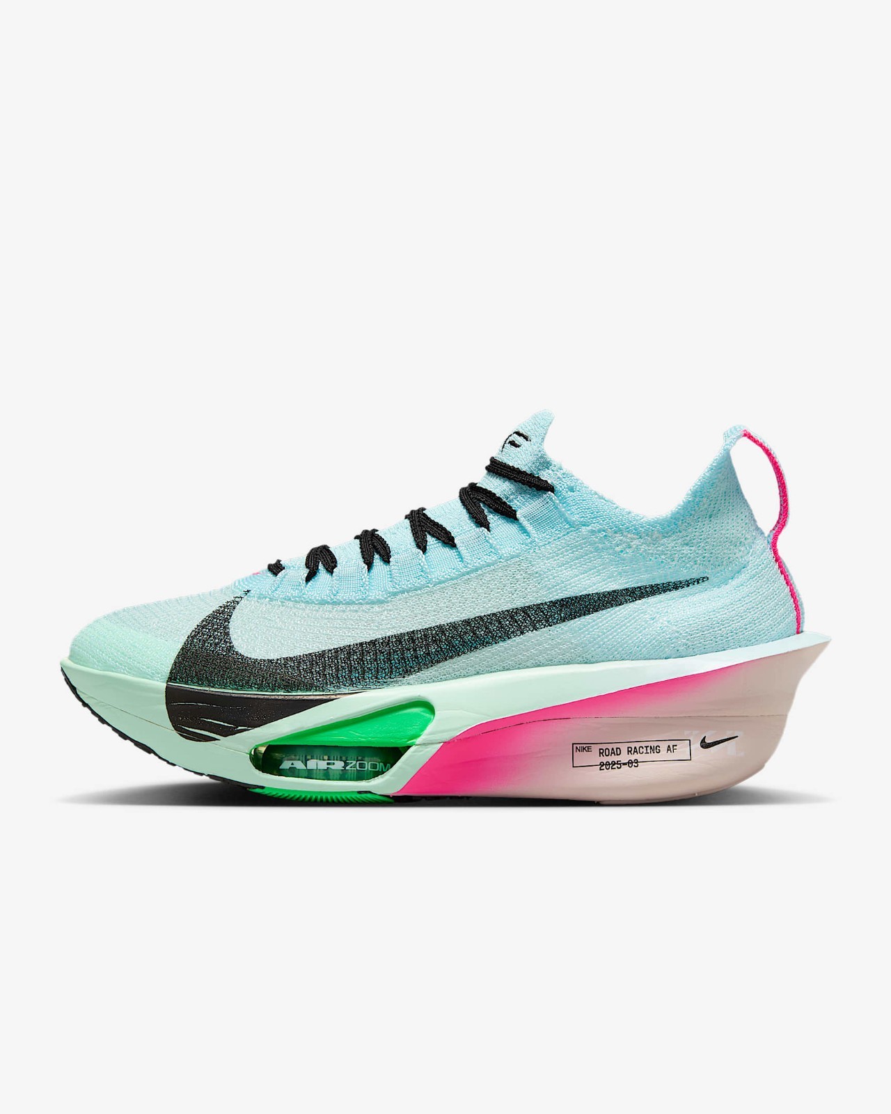 NIKE Women’s Alphafly 3 FD8315-400 Glacier Blue Mint Foam Green Shock Black