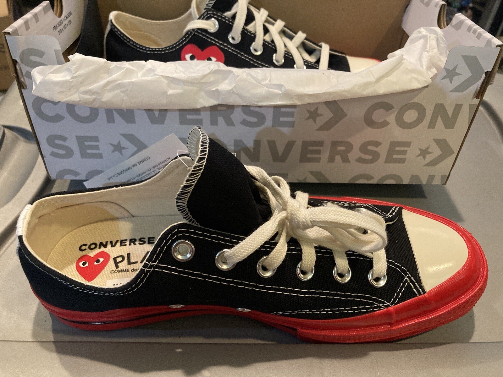 Converse Play Comme des Garçons Size 10 Women’s or Men’s 8 NIB Rare!
