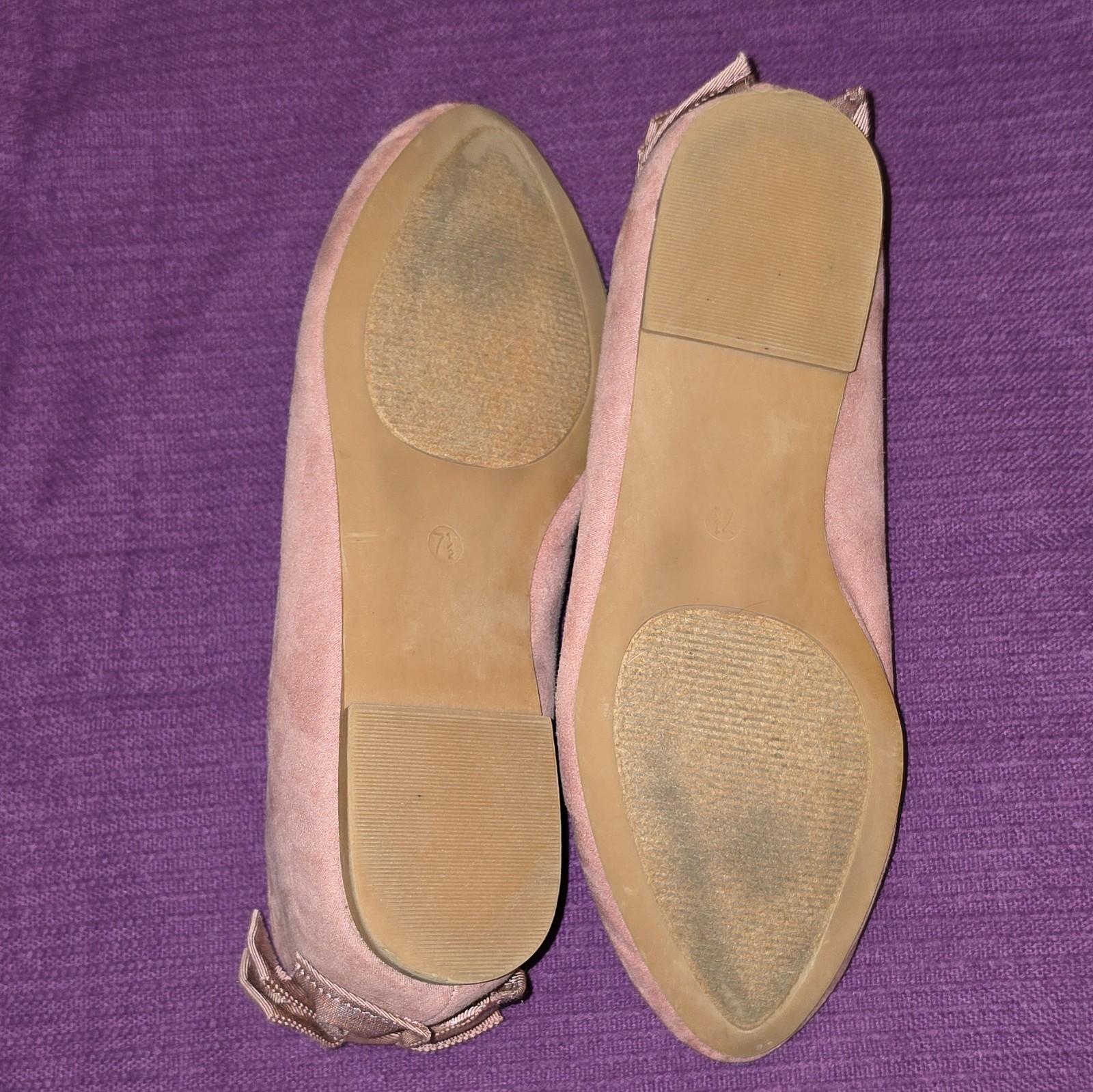 Torrid Women’s Blush Round Toe Flat Slip On Faux Suede Shoes Size 7.5W