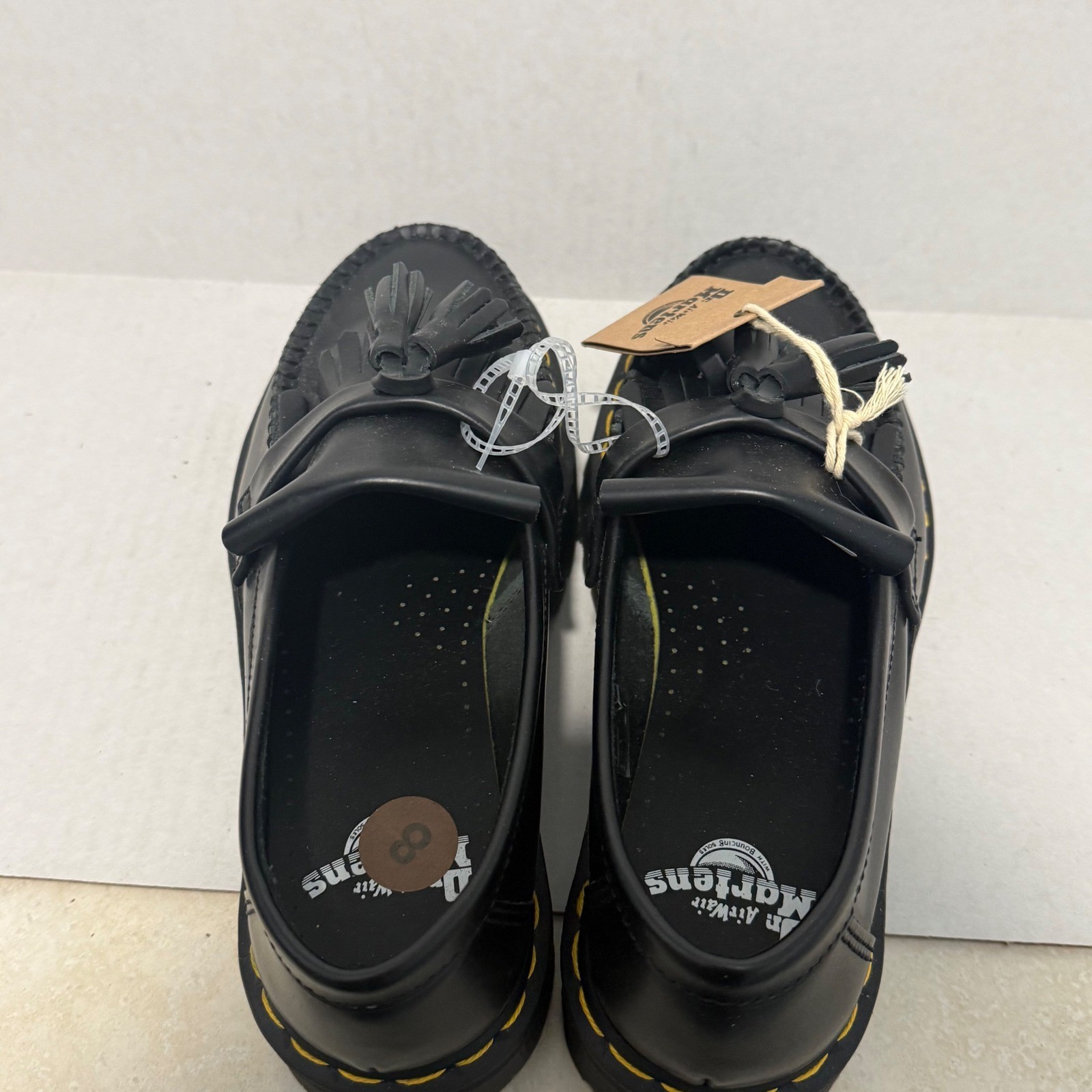 Dr. Martens Adrian Quad Leather Platform Tassel Loafers LA004 Mens 8 Womens 9